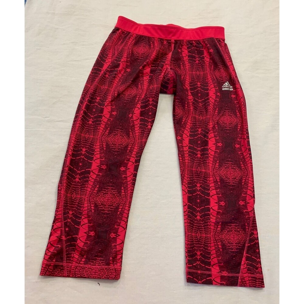 ADIDAS CLIMALITE TECH FIT WOMENS ATHLETIC CAPRIS PANTS SIZE M
